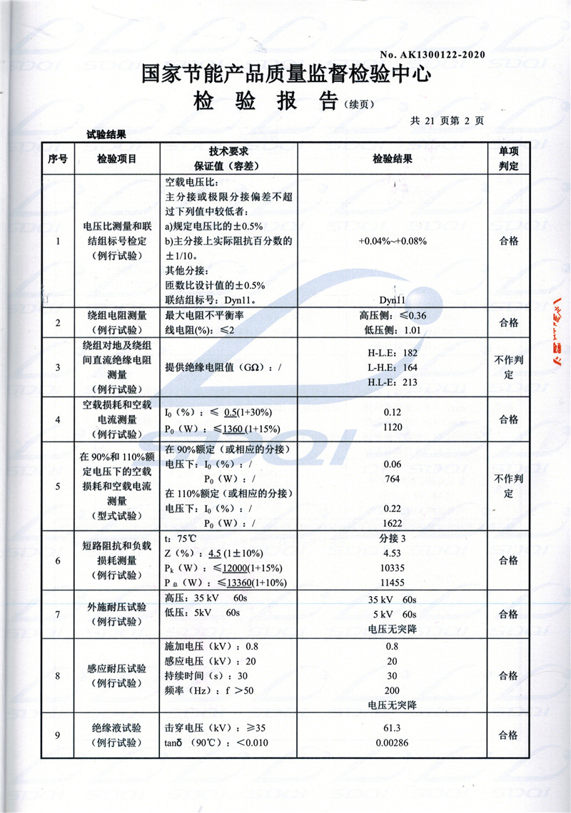高低压试验报告-S11-1250裕安裕安裕安油浸式变压器-2.jpg